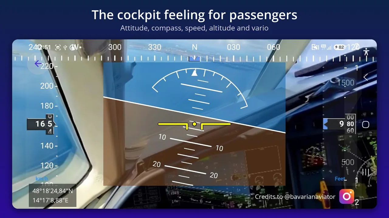 GPS Cockpit View – The cockpit feeling for passengers | MeisingAIR